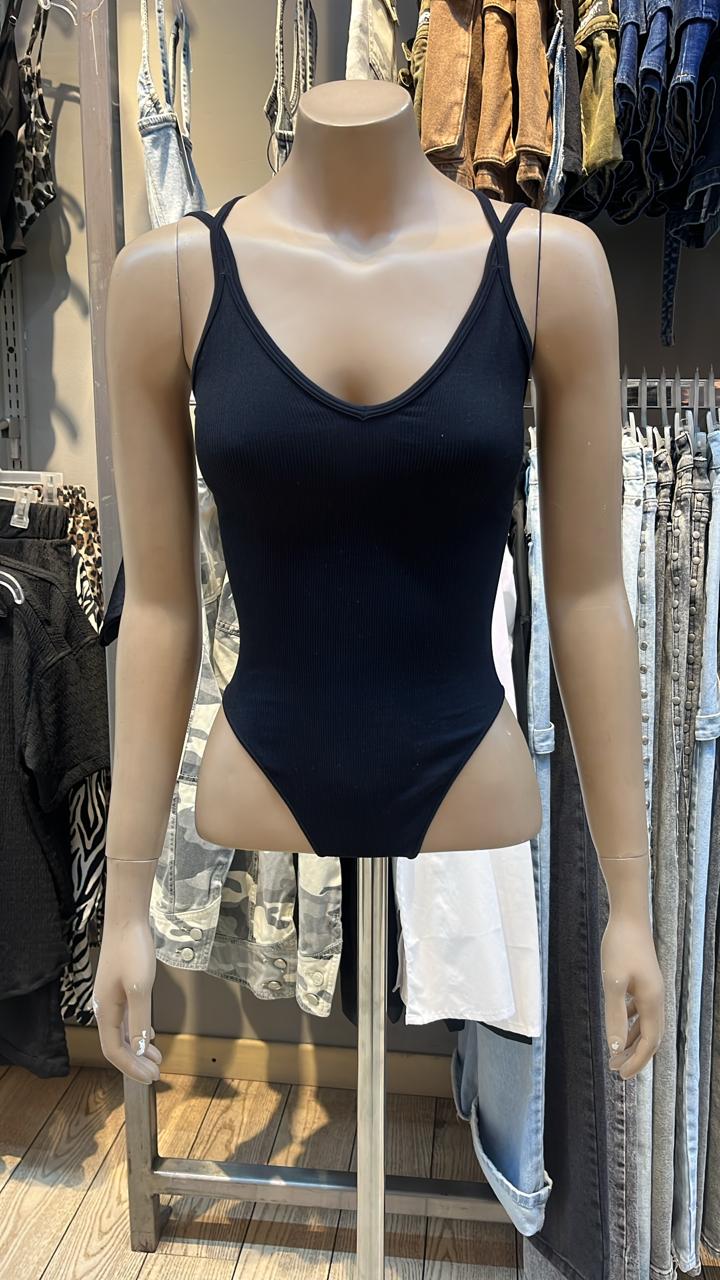 Blusa Stanley body elastico - Negro