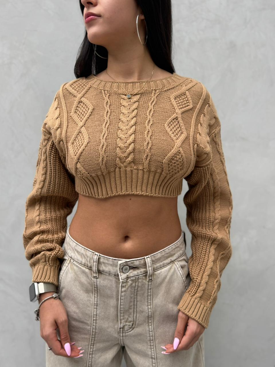 Blusa Beck tejido - Camel