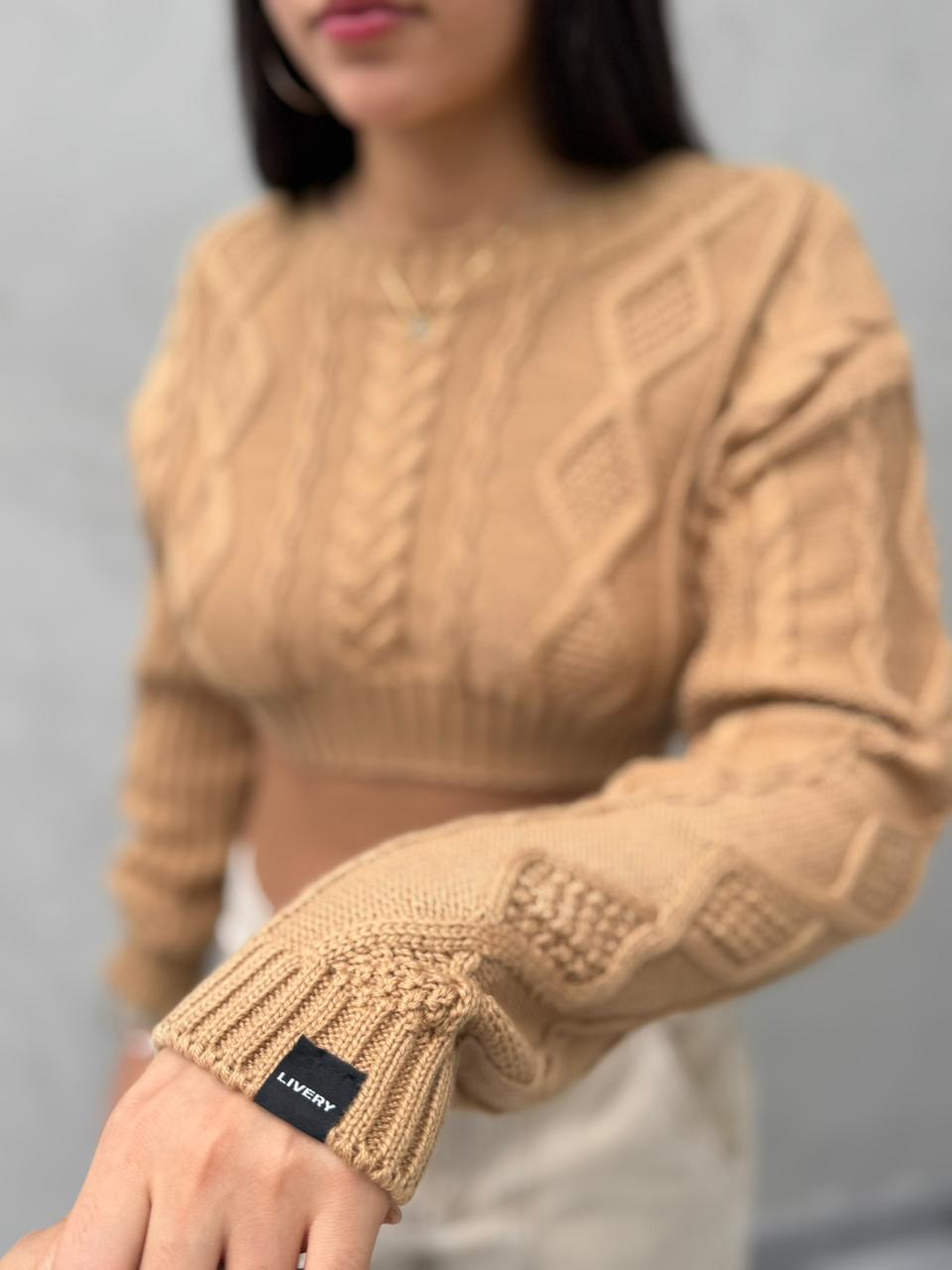 Blusa Beck tejido - Camel
