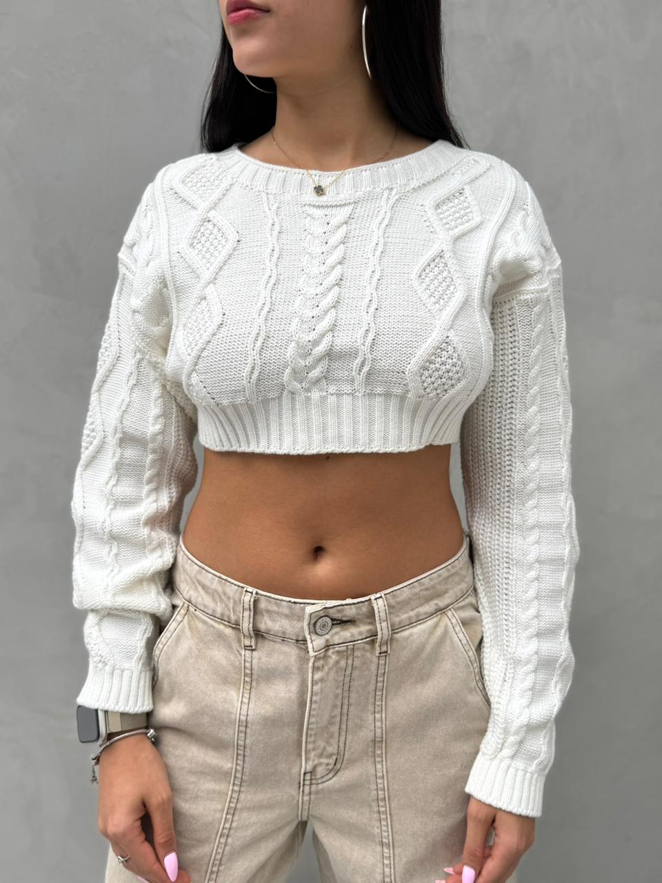 Blusa Beck tejido - Blanco