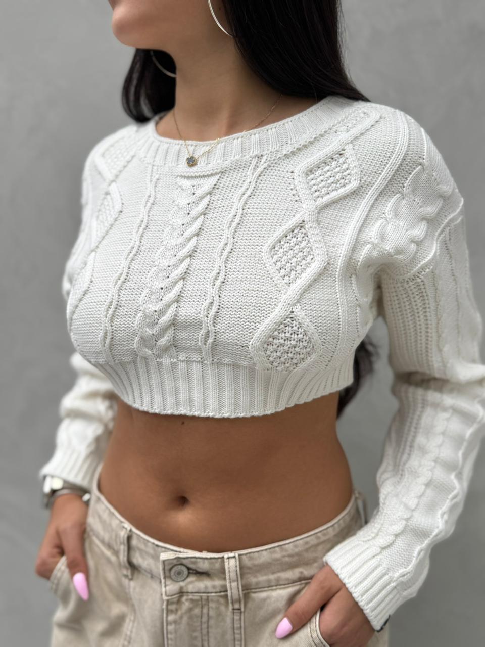 Blusa Beck tejido - Blanco