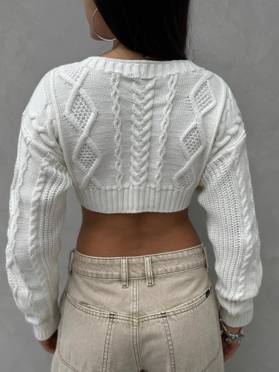 Blusa Beck tejido - Blanco