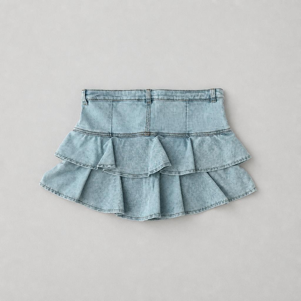 Falda Boleros Gaia - azul hielo