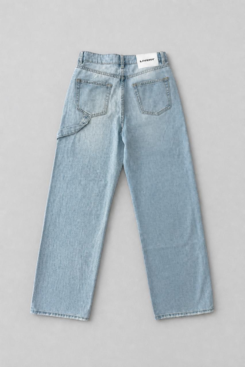 Jean Brooklyn fit recto roto - azul hielo