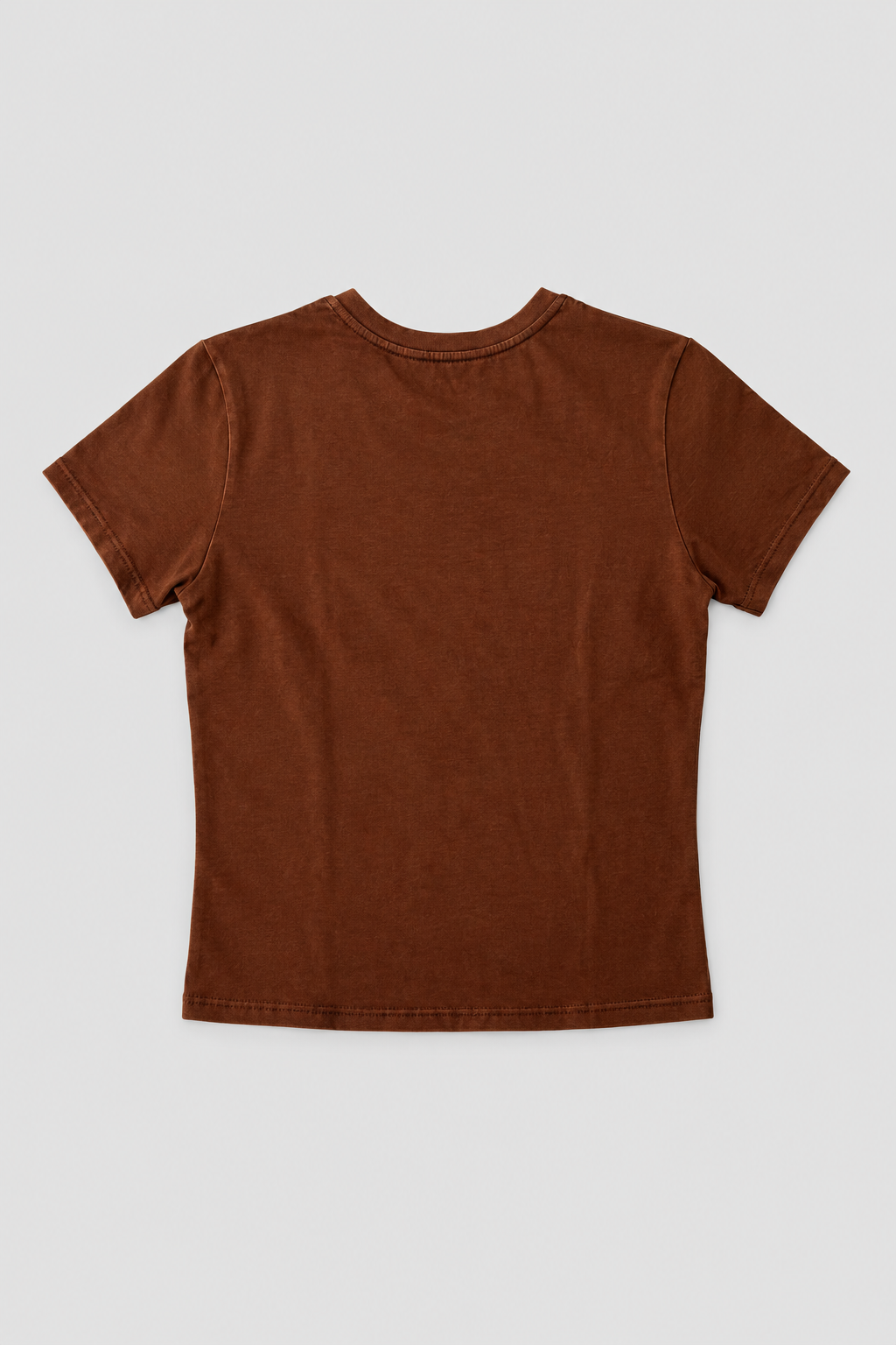 Blusa Mae básica mc ajustada - Café