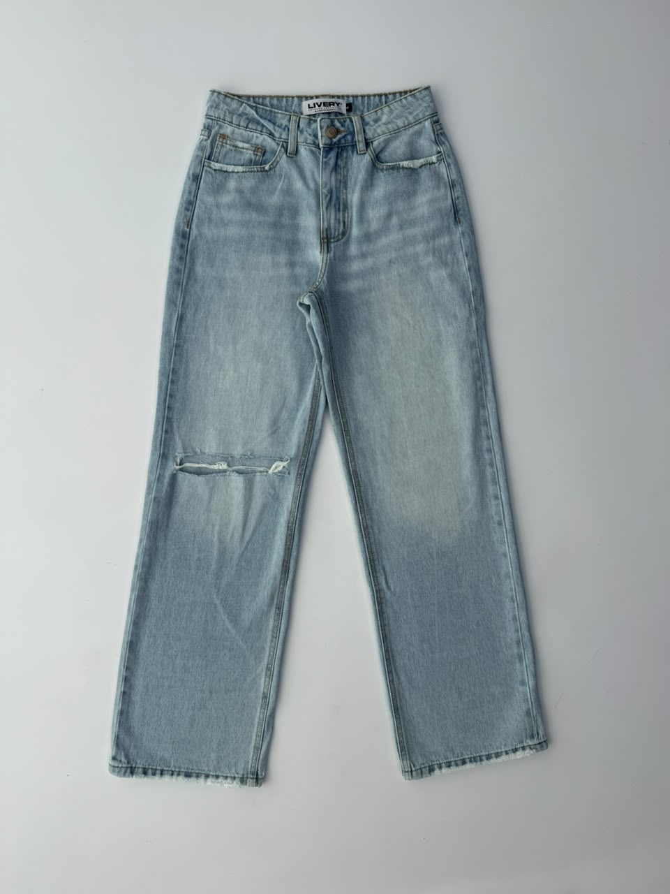 Jean Wild fit L58 roto en rodilla - Azul hielo