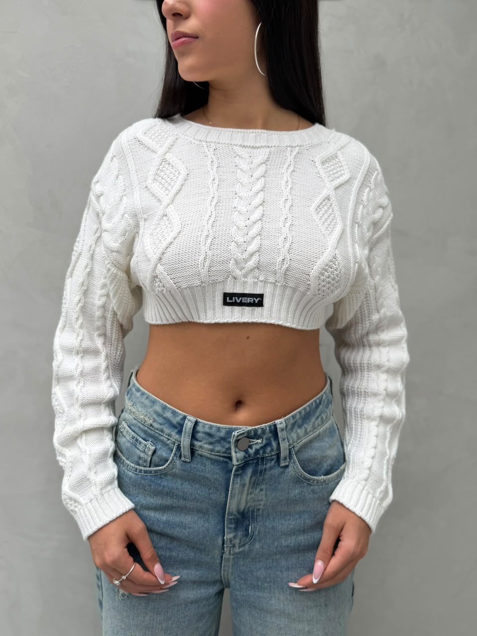 Blusa Beck tejido - Marfil