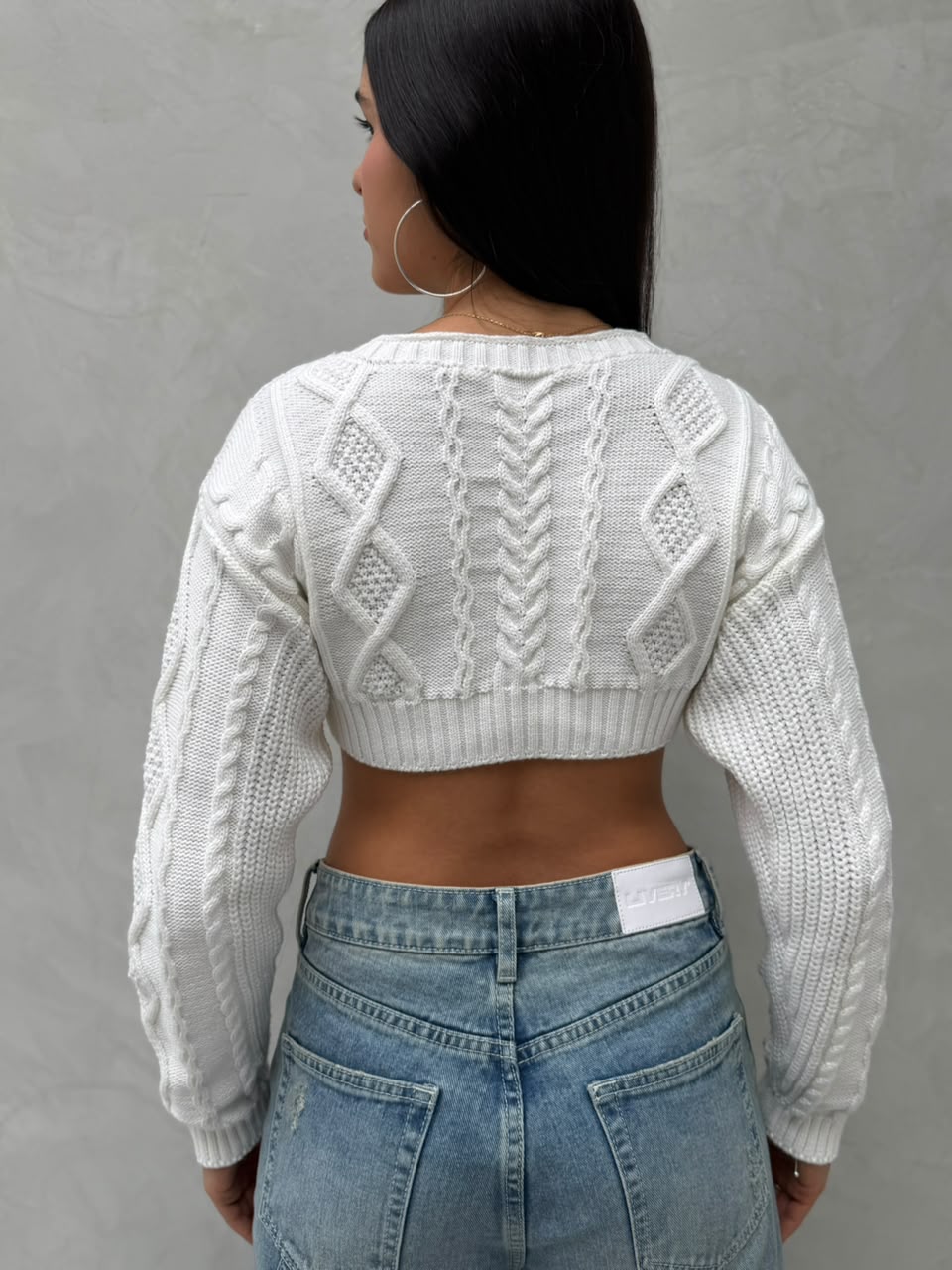 Blusa Beck tejido - Marfil
