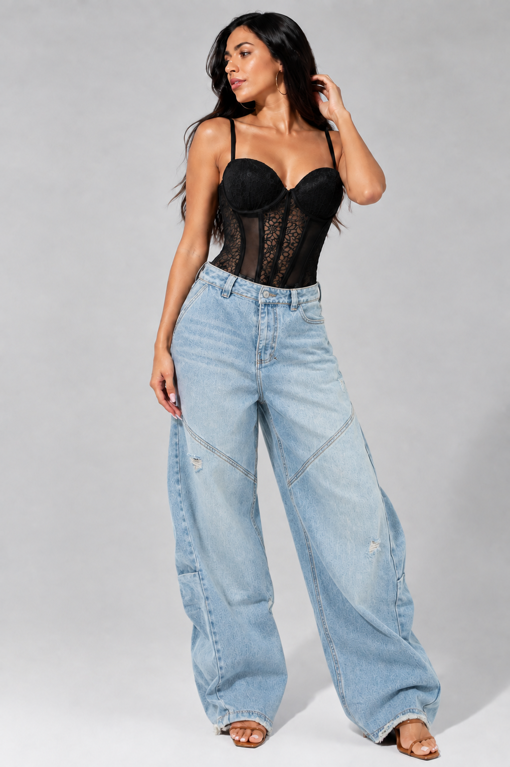 Blusa Francesa blonda mayatex - Negro