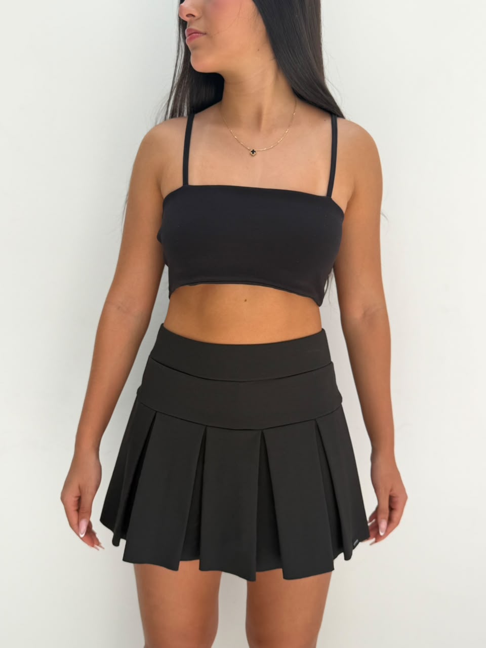 Blusa Liz croptop - Negro
