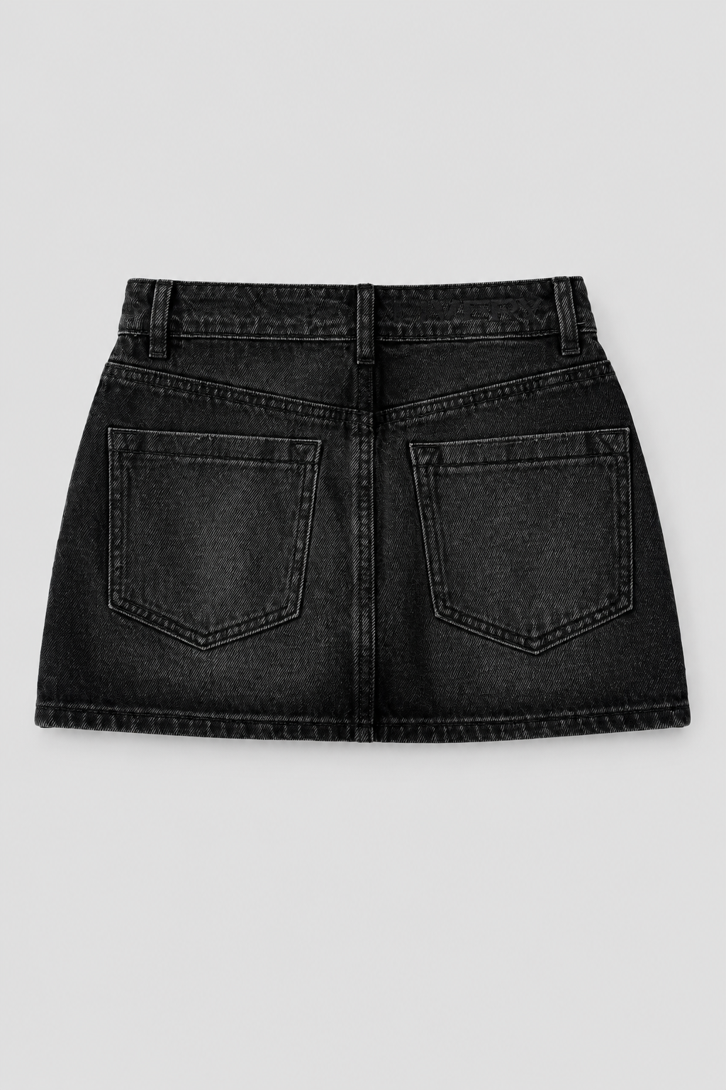 Falda Kent mini mini con tapa frente short interno - Negro