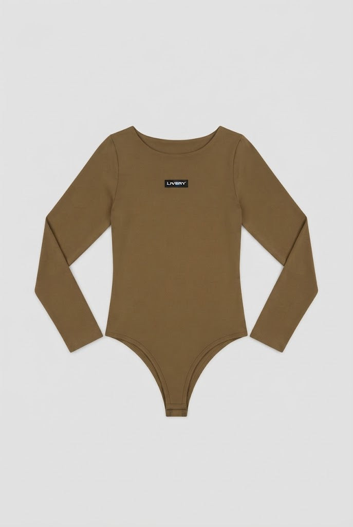 Blusa Firebent body elastico ml - Cafe