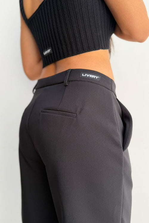 Bermuda Harlan elegante clasica cotilla - Negro