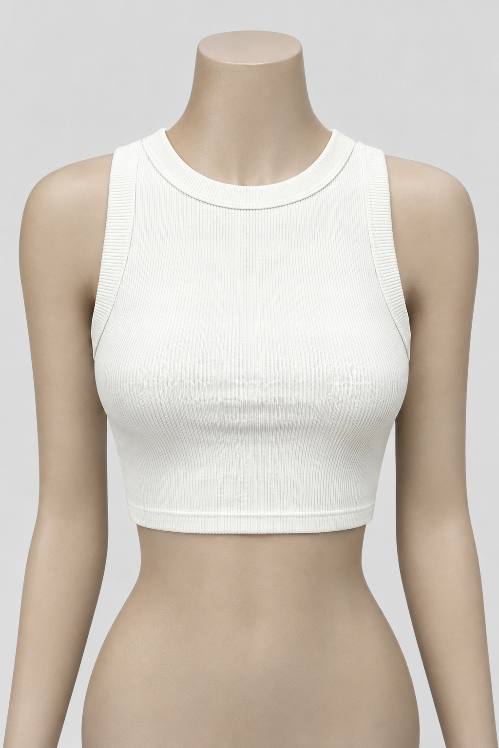Blusa Kins croptop mini básica sisa - Crema