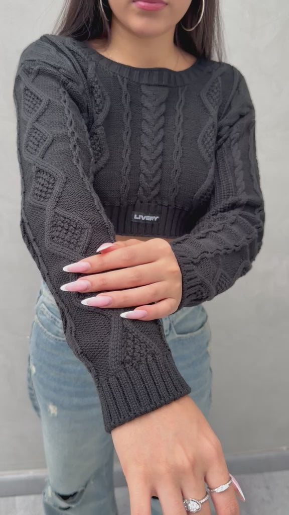 Blusa Beck tejido - Negro
