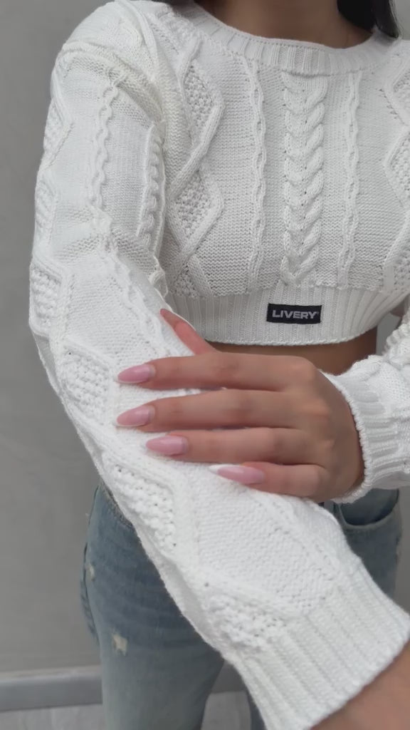 Blusa Beck tejido - Marfil