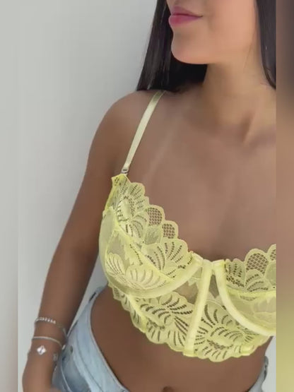 Blusa Tutty CROPTOP blonda - Amarilla