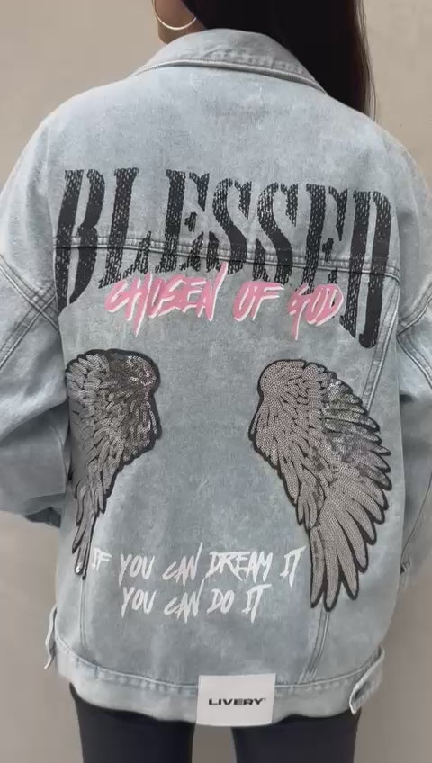 Chaqueta denim blessed