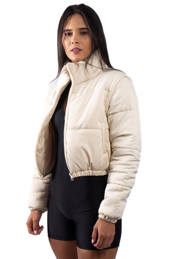 Chaqueta Convertible Beige